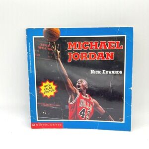 Michael Jordan Book by Nick‎ Edwards 1995 Vintage Children's Book Basketball